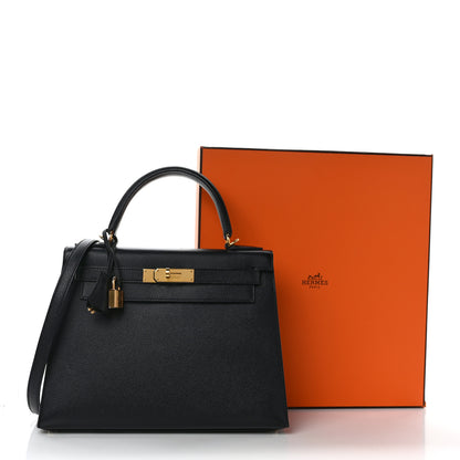 Hermes Epsom Kelly Sellier 28 Black 16 of 16