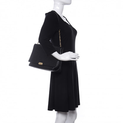Burberry Signature Grain Large Mildenhall Shoulder Bag Black 2 of 12