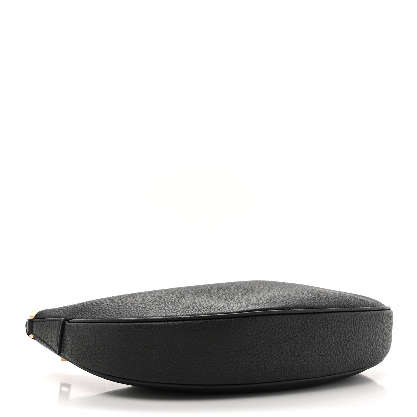 Hammered Calfskin Small Smile Hobo Black
