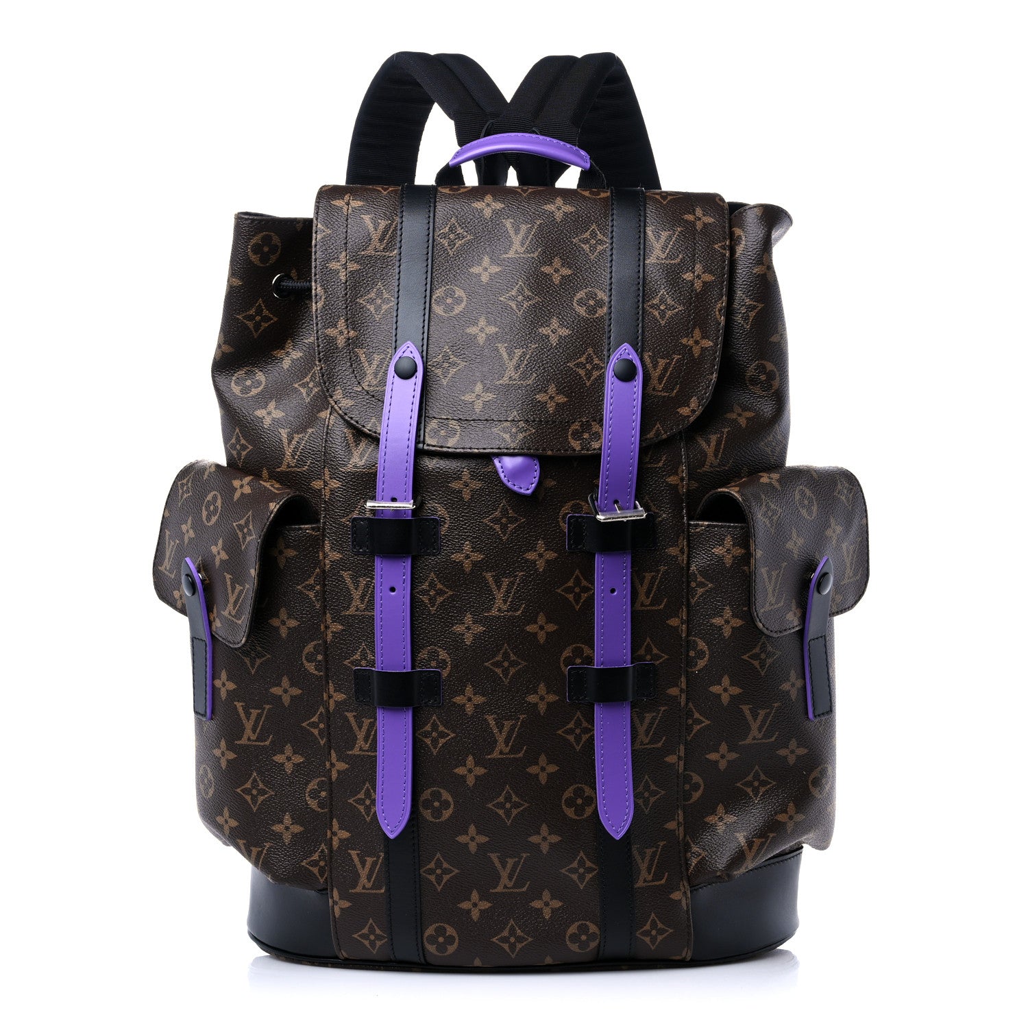 Louis Vuitton Monogram Macassar Christopher MM Backpack Purple
