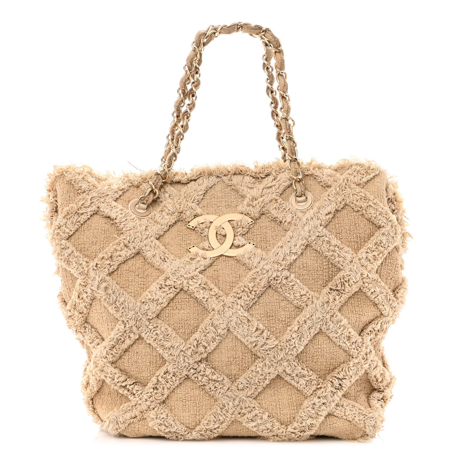 Chanel Tweed Nature Tote Beige 1 of 9