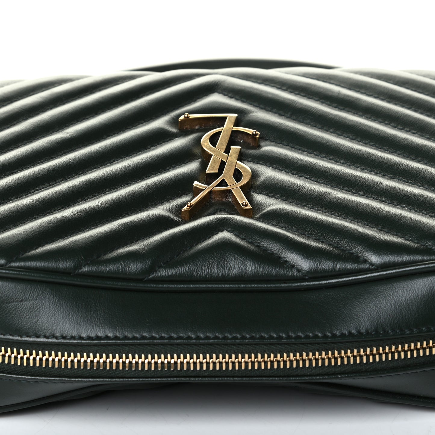 Calfskin Matelasse Monogram Lou Camera Bag Green
