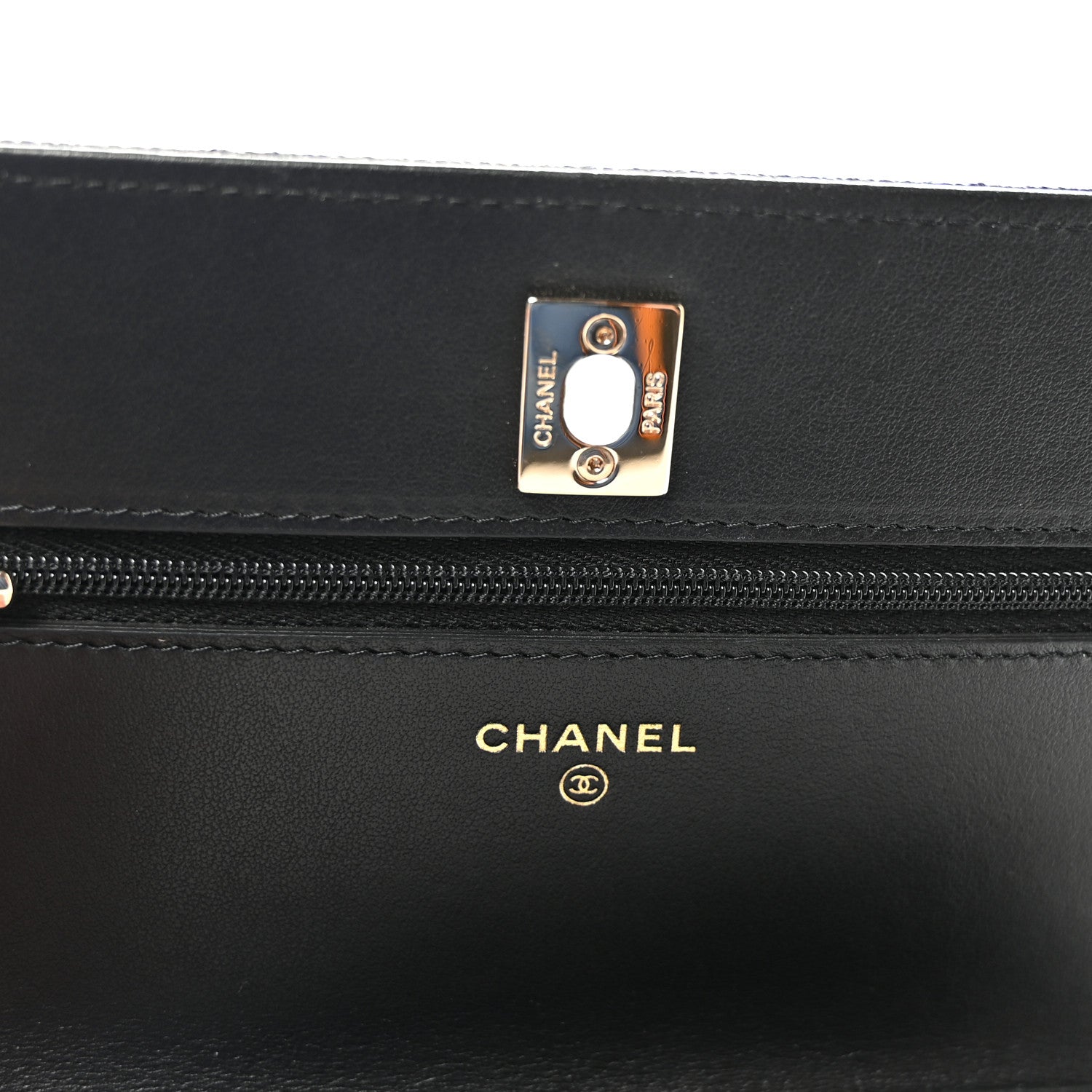 Chanel Caviar Quilted Bow Wallet On Chain WOC Black 6 of 11