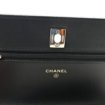 Chanel Caviar Quilted Bow Wallet On Chain WOC Black 6 of 11