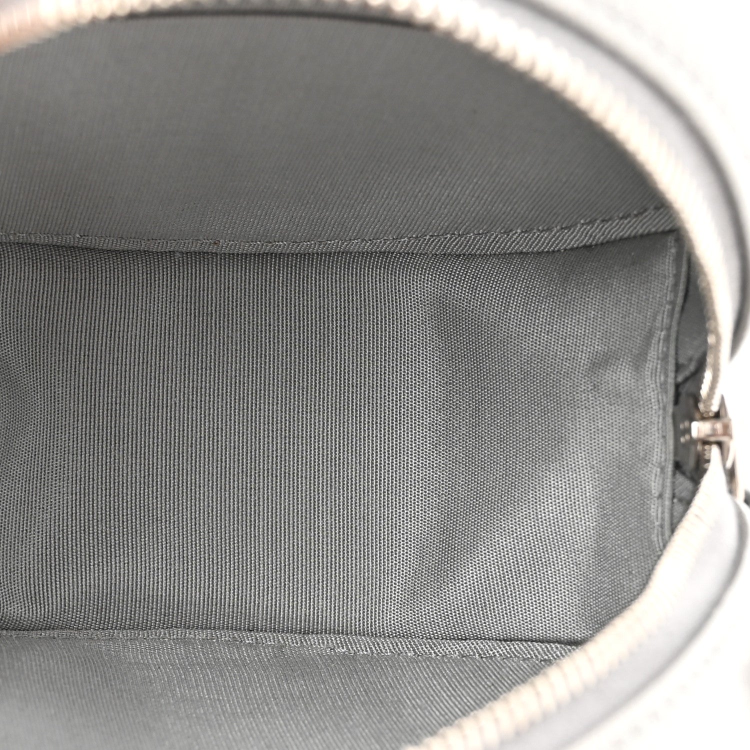 Chanel Goatskin Camellia Quilted Round Clutch With Chain Grey 5 of 12