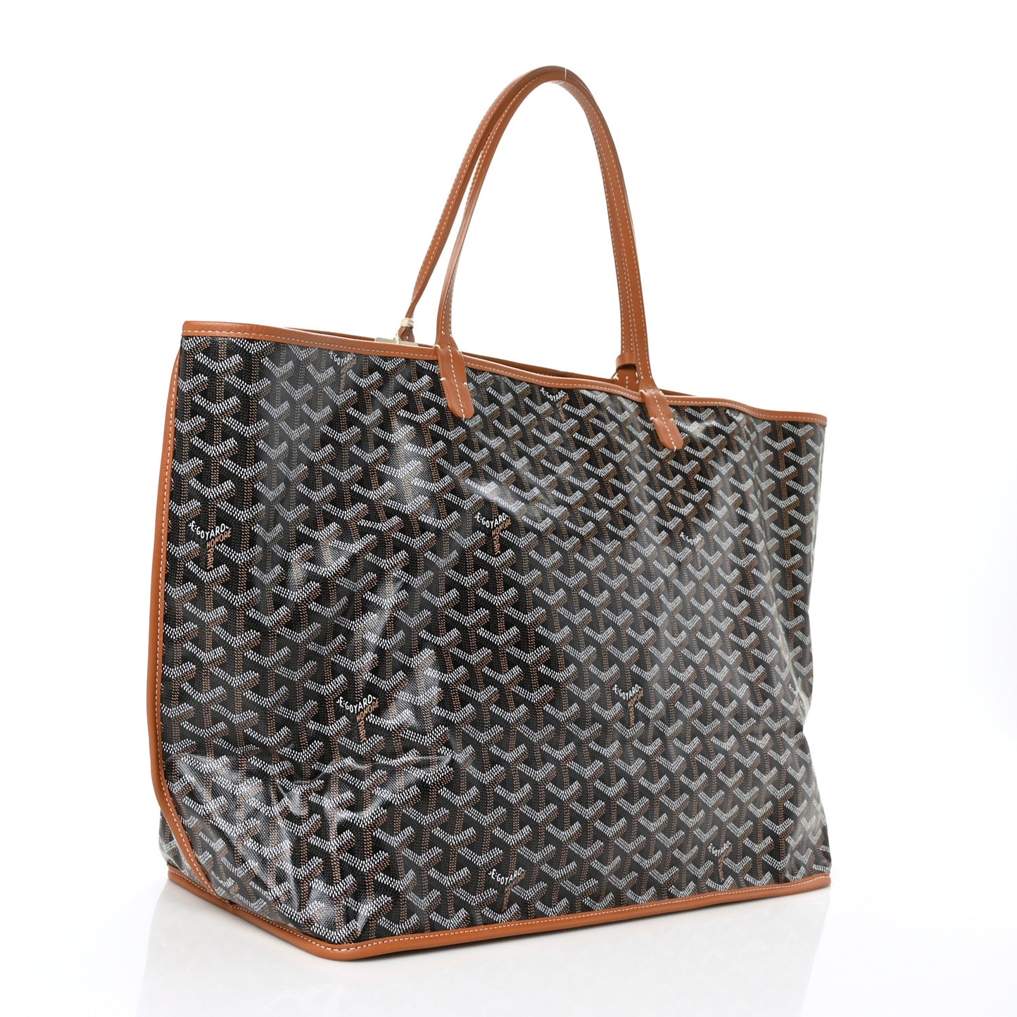 Goyardine Reversible Anjou GM Black Gold