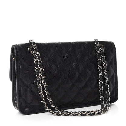 Chanel Caviar Quilted Medium French Riviera Flap Black 3 of 11