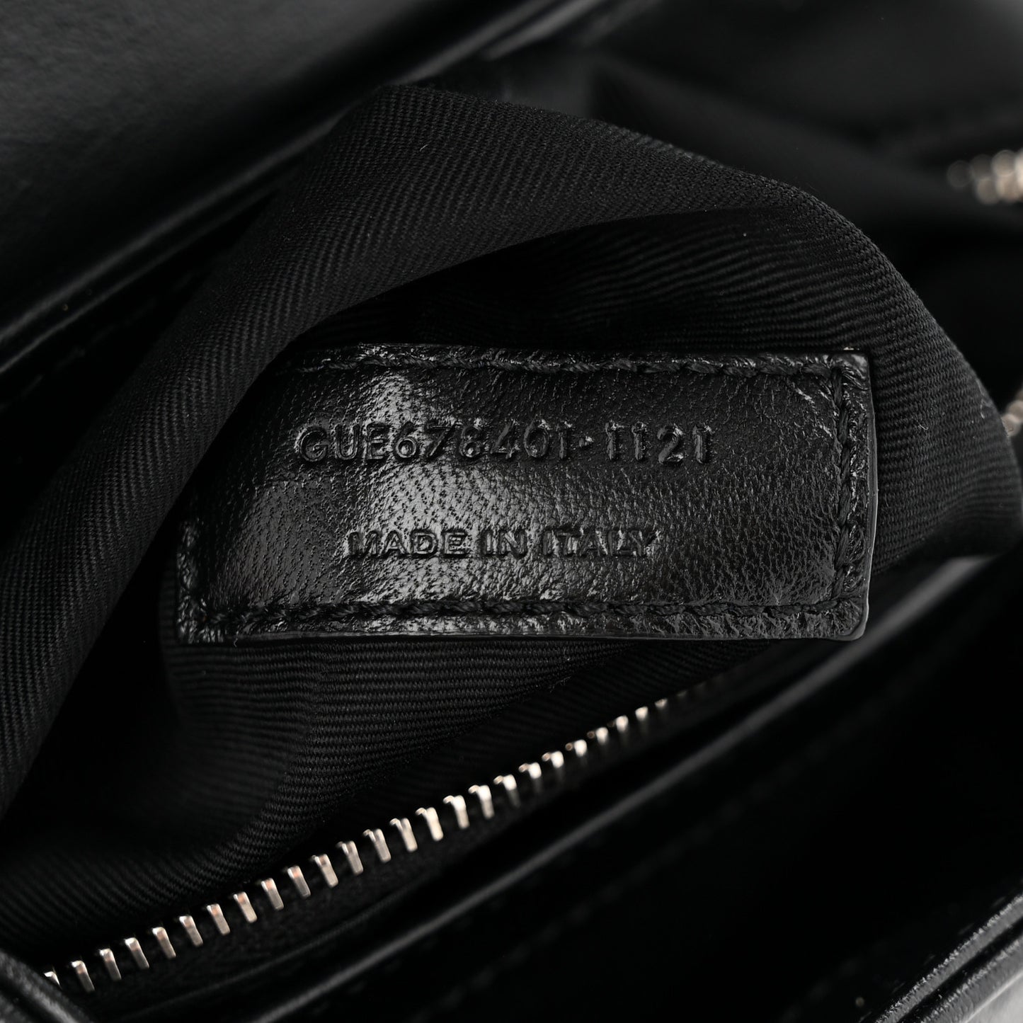 Calfskin Y Quilted Monogram Toy Loulou Crossbody Bag Black