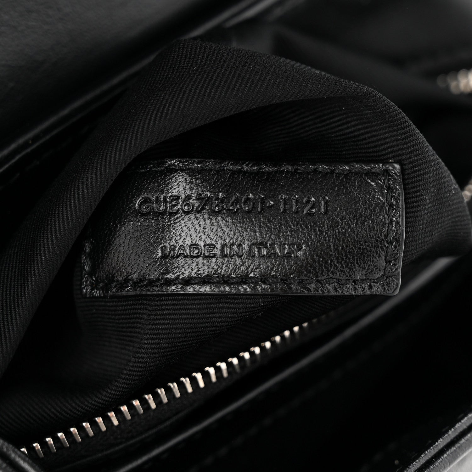 Saint Laurent Calfskin Y Quilted Monogram Toy Loulou Crossbody Bag Black 7 of 13