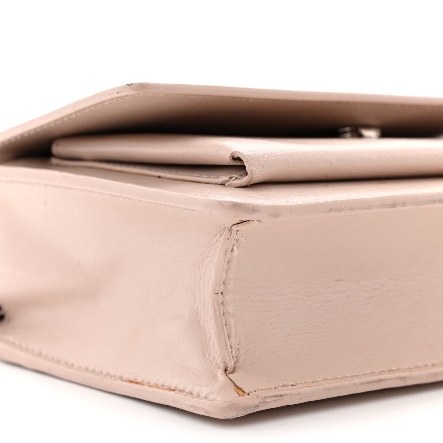 Calfskin Monogram Sunset Chain Wallet Light Pink