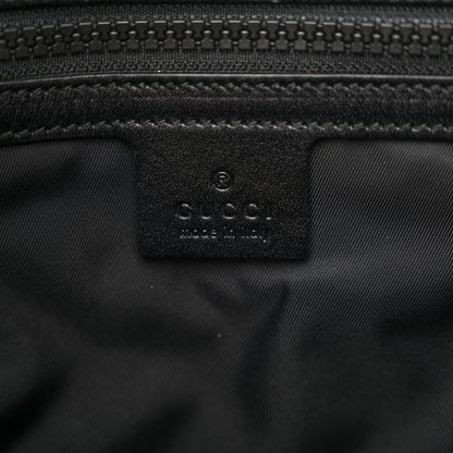 Gucci Calfskin Web Blind For Love Animalier Drawstring Backpack Black 6 of 10