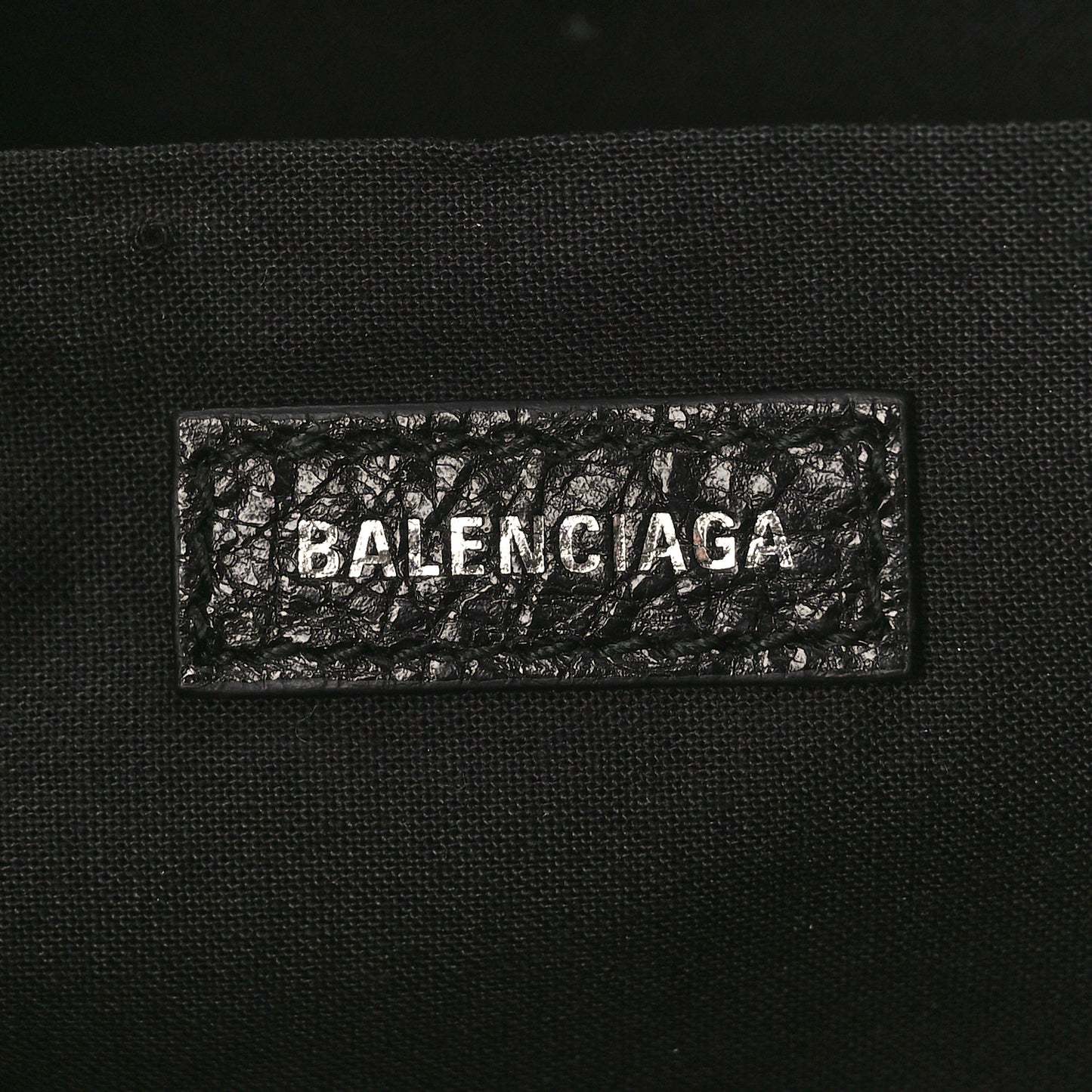 Agneau Classic Hardware Small Pouch Black