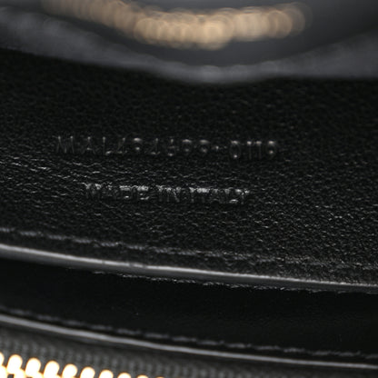 Saint Laurent Velvet Y Quilted Monogram Small Loulou Chain Satchel Black 7 of 10