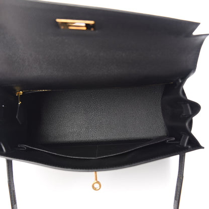 Hermes Epsom Kelly Sellier 28 Black 7 of 37