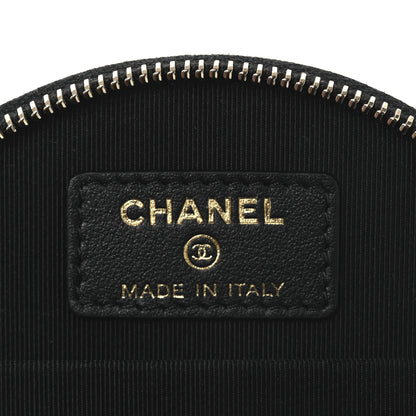 Chanel Caviar Quilted Round Handle With Care Vanity With Chain Black 6 of 12