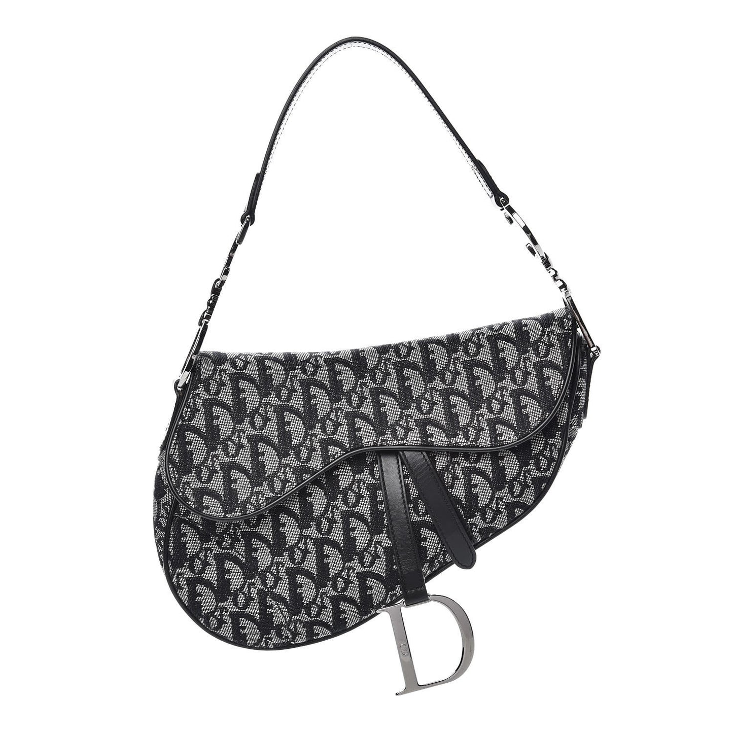 Monogram Saddle Bag Black