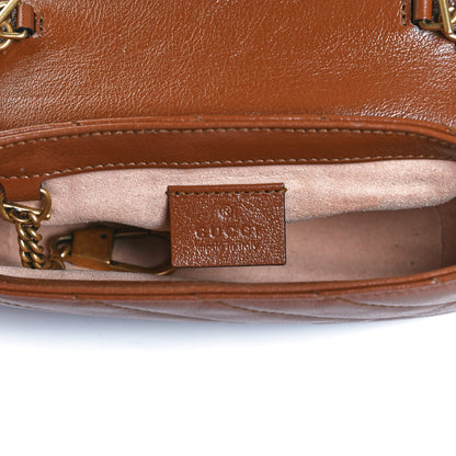 Gucci Azalea Calfskin Matelasse Diagonal Super Mini GG Marmont Shoulder Bag Cuir 6 of 13