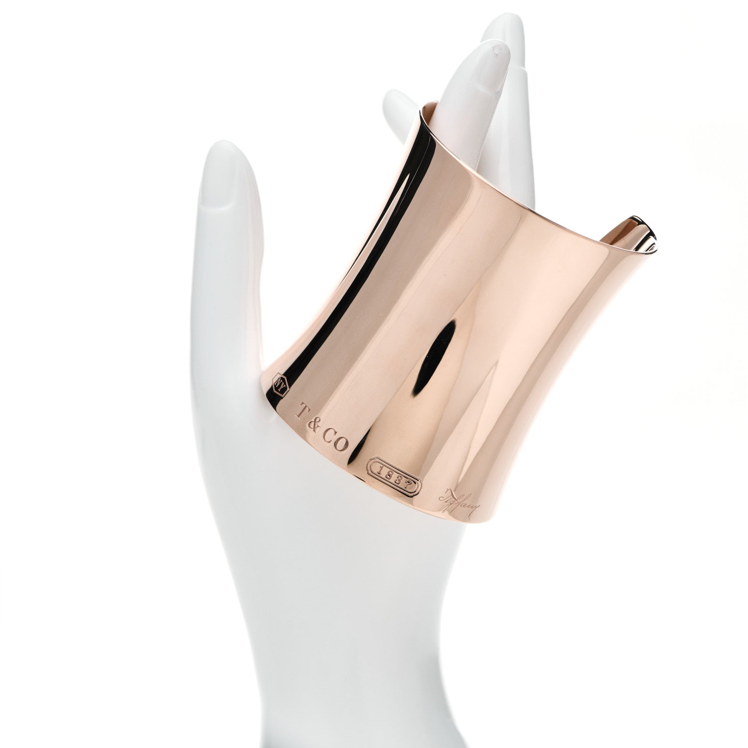 Tiffany Rubedo Wide 1837 Cuff Bracelet 2 of 4