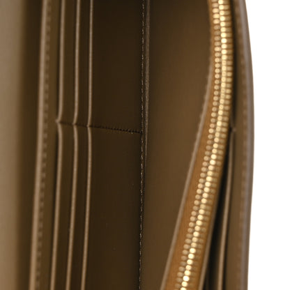 Celine Shiny Calfskin Long Triomphe Wallet DarK Sepia 5 of 9