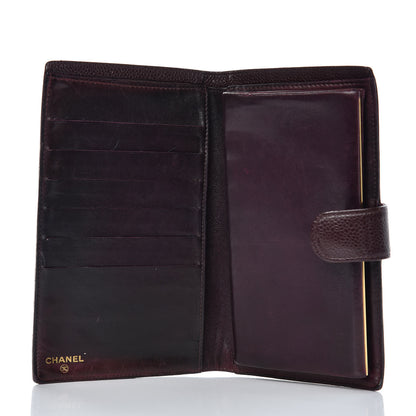 Chanel Caviar Timeless CC French Wallet Burgundy 5 of 14