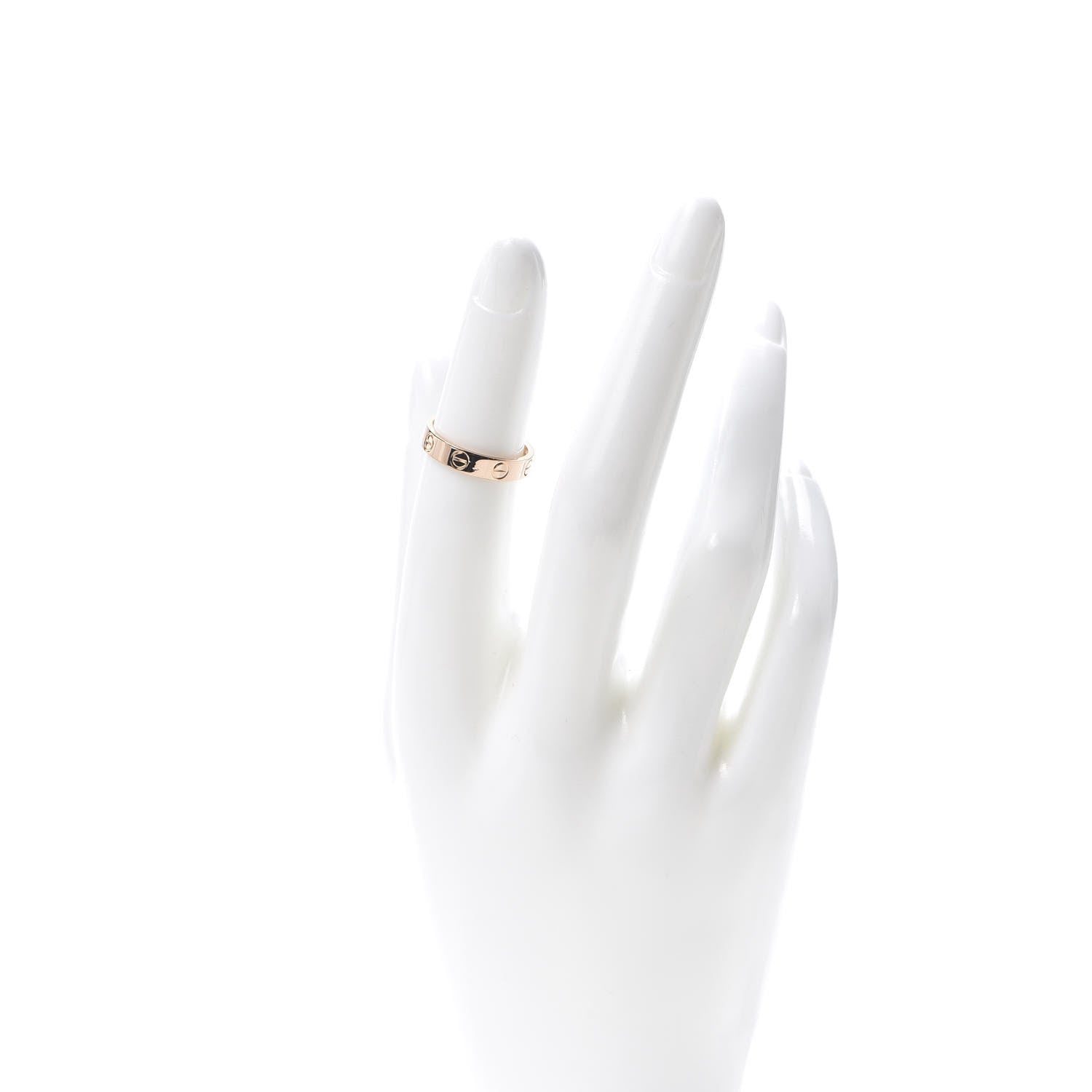 Cartier 18K Pink Gold 3.5mm LOVE Wedding Band Ring 48 4.5 2 of 4
