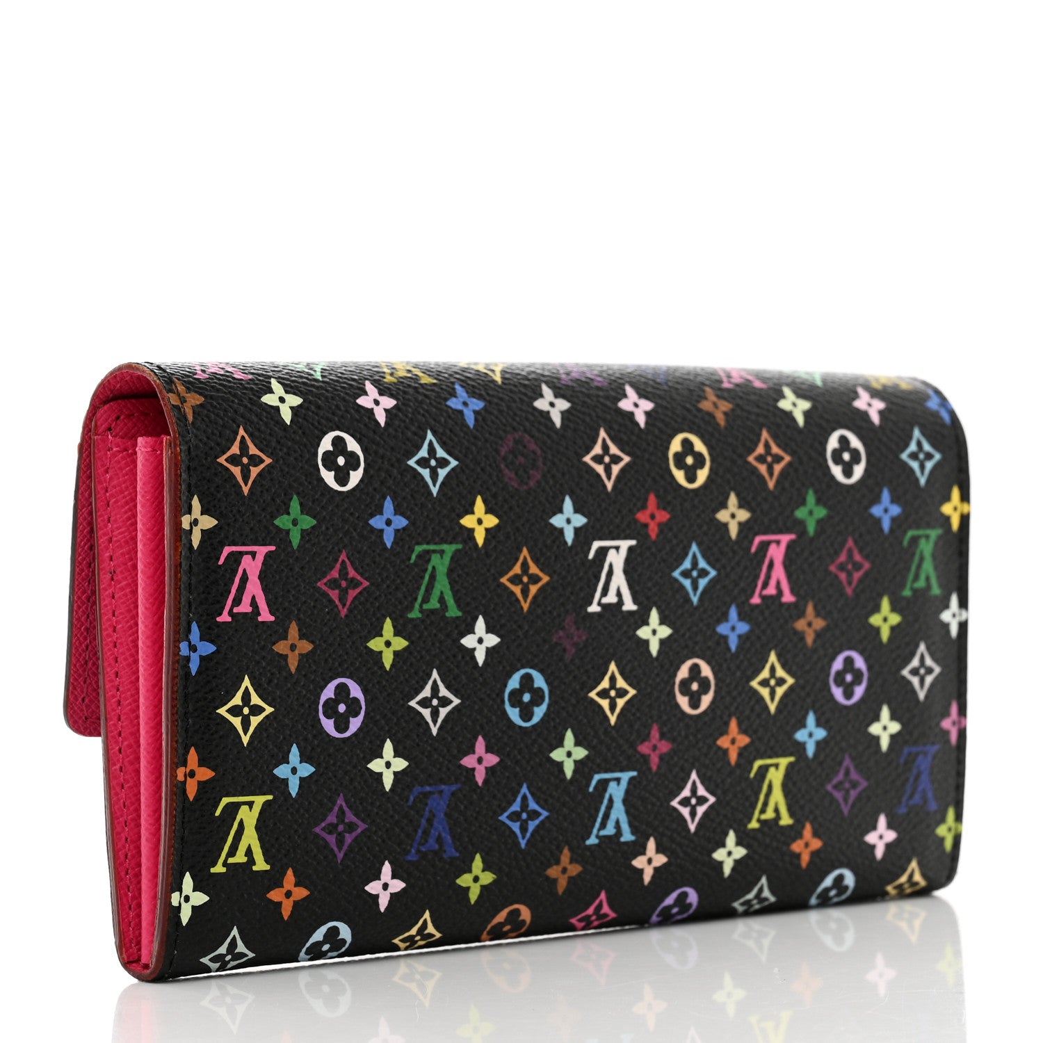 Louis Vuitton Monogram Multicolor Sarah Wallet Black Grenade 3 of 7