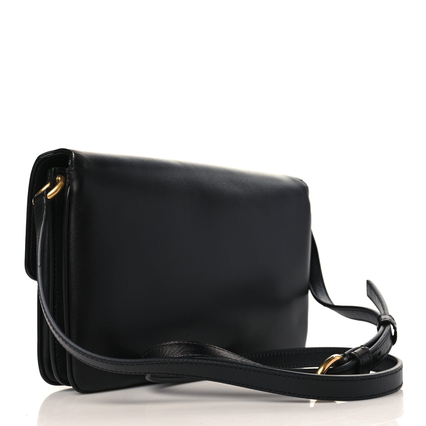 Smooth Calfskin Le Maillon Satchel Black