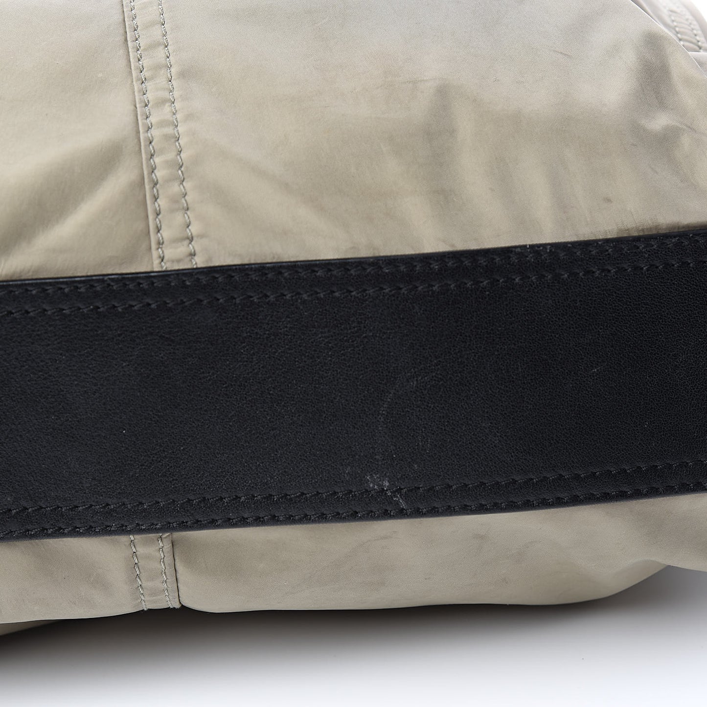 Nylon Buckleigh Packable Tote Bag Beige