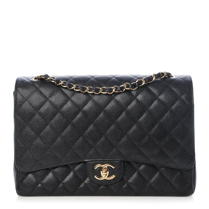 Chanel Caviar Quilted Maxi Double Flap Black 1 of 9