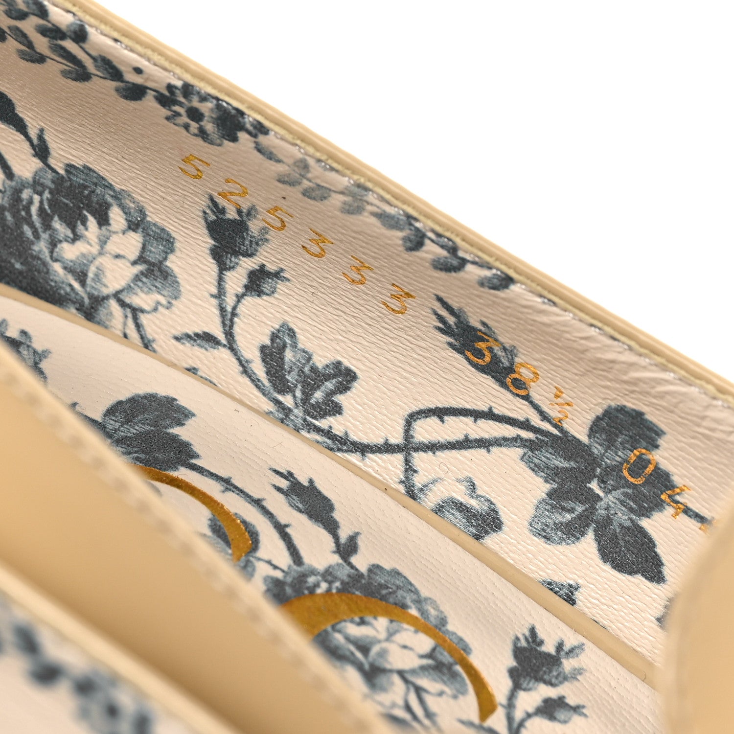 Gucci Vernice GG Victoire 55mm Loafer Pumps 38.5 Sand Storm 8 of 9