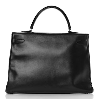 Hermes Box Kelly Retourne 35 Black 23 of 37