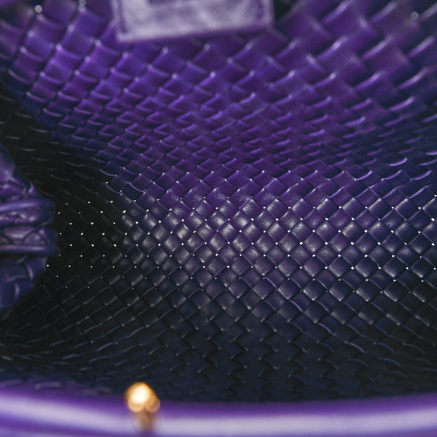 Nappa Intrecciato Small Padded The Handle Tote Purple