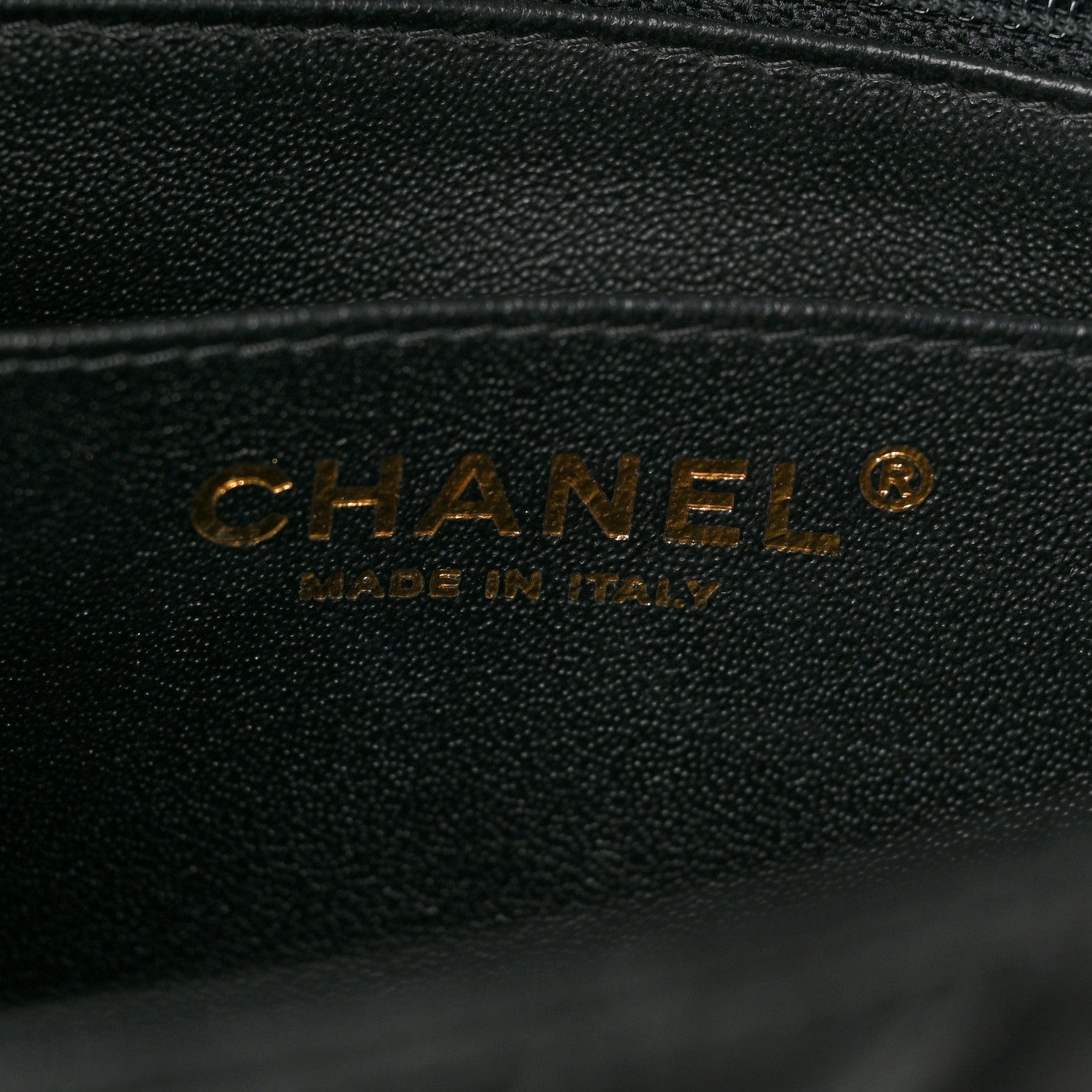 Chanel Lambskin Chevron Quilted Mini Square Flap Black 6 of 7