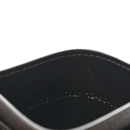 Christian Dior Grained Calfskin Oblique Card Holder Black 7 of 8