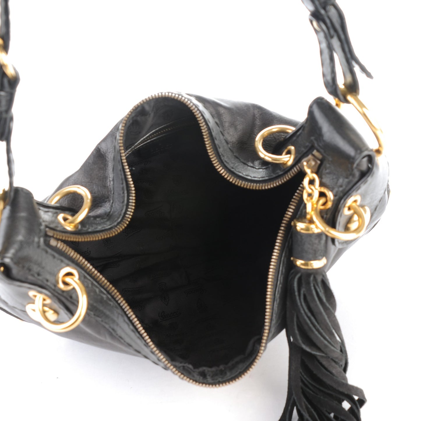 Calfskin Babouska Hobo Black