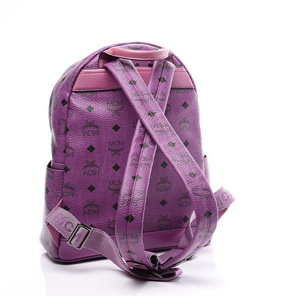 MCM Visetos Small Sprinkle Stud Stark Backpack Purple 2 of 9