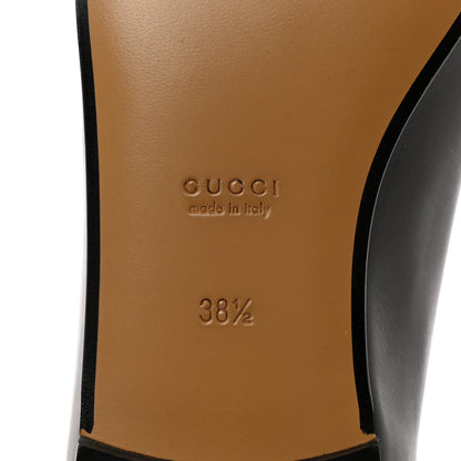 Gucci Calfskin Womens Jordaan Loafers 38.5 Black 6 of 12