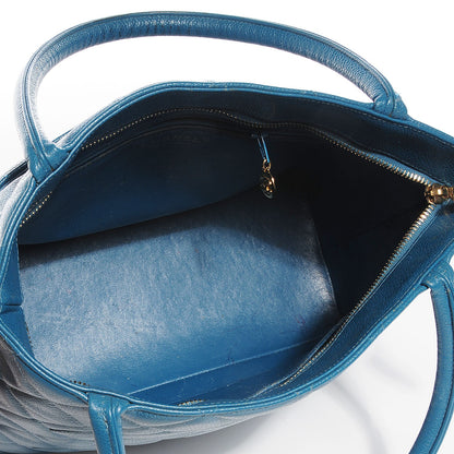 Chanel Caviar Quilted Medallion Tote Blue 5 of 8