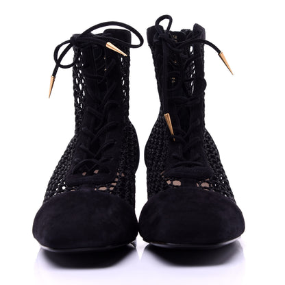 Christian Dior Suede Resille Naughtily-D 30mm Ankle Boots 39.5 Black 2 of 11