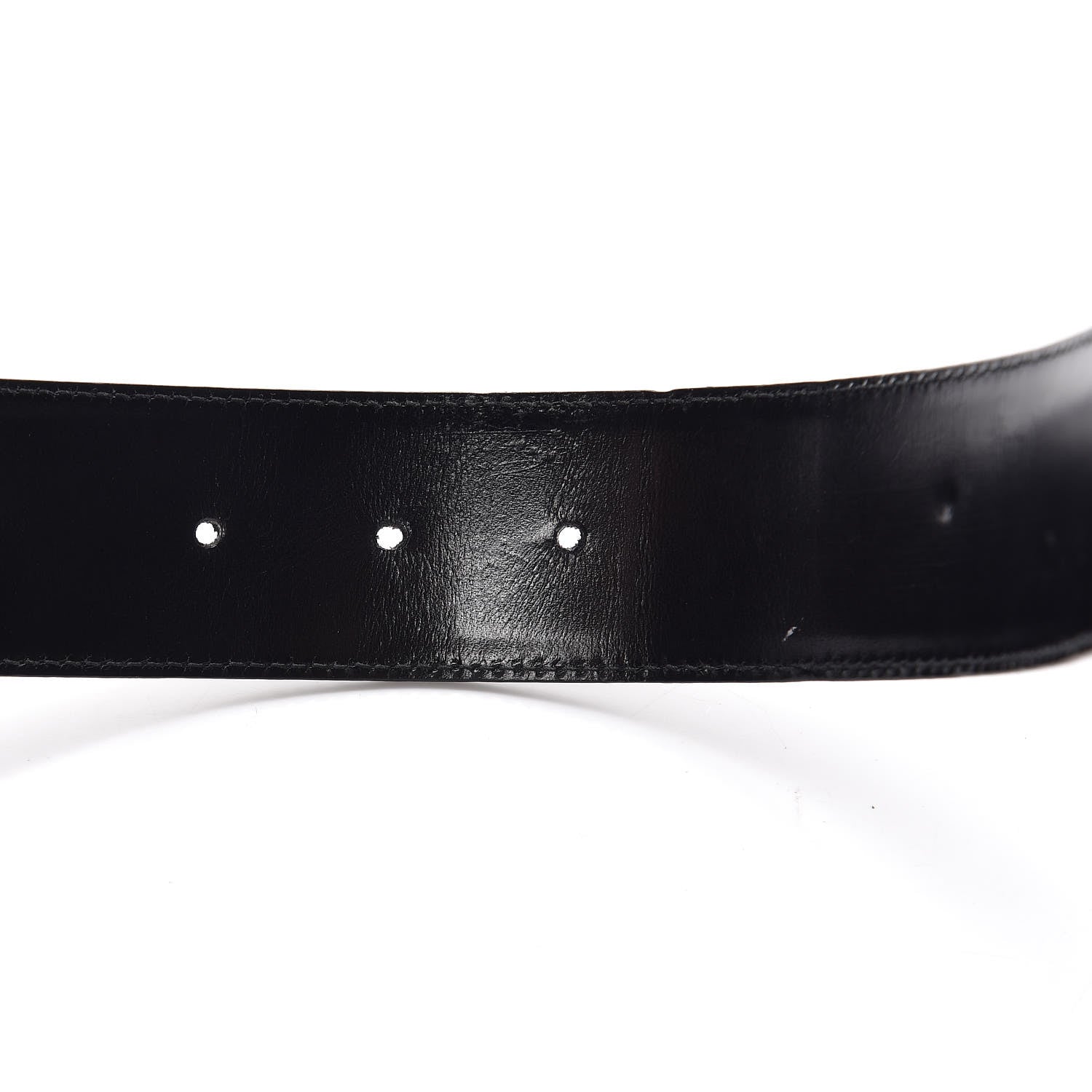 Gucci Calfskin Interlocking G Belt 80 32 Black 4 of 8