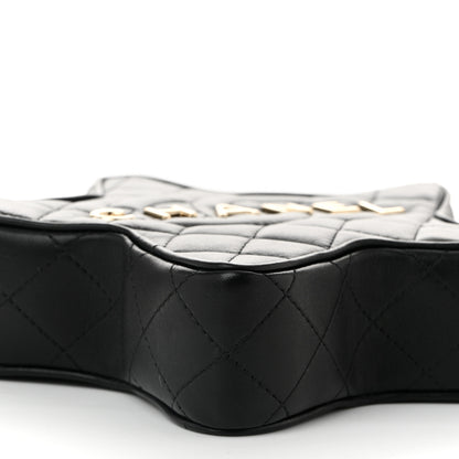 Chanel Lambskin Quilted Walk of Fame Star Bag Black 9 of 11