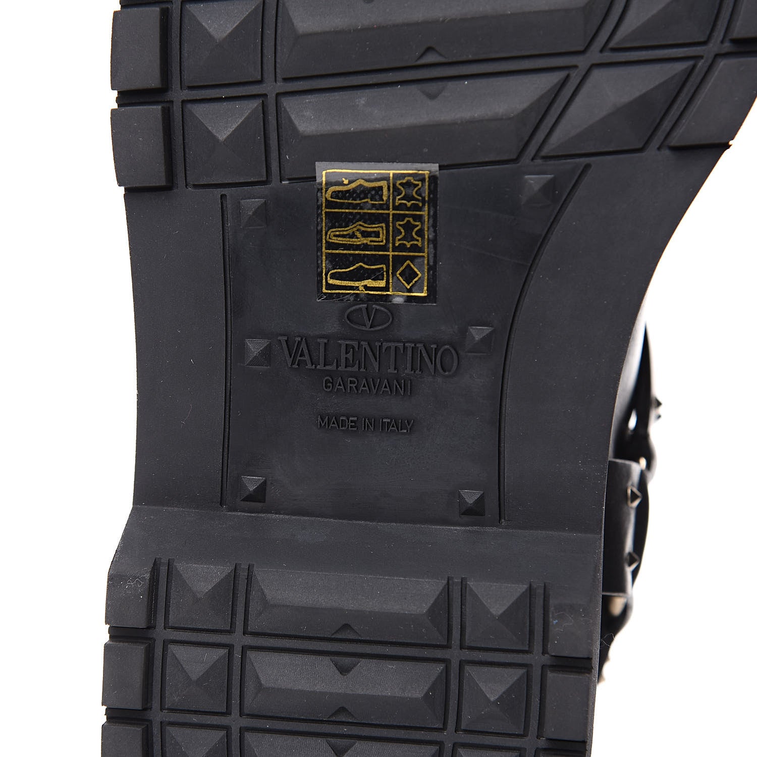 Valentino Garavani Calfskin Nappa Heart Rockstud Spike Biker Boots 38 Black 6 of 9