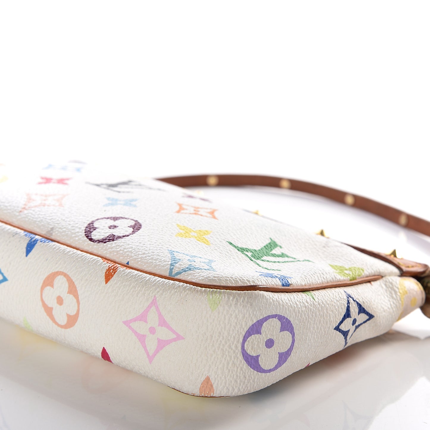 Monogram Multicolor Pochette Accessories White