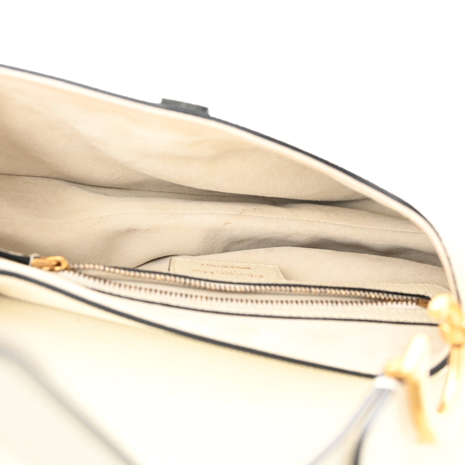 Christian Dior Grained Calfskin Saddle Bag White 5 of 12