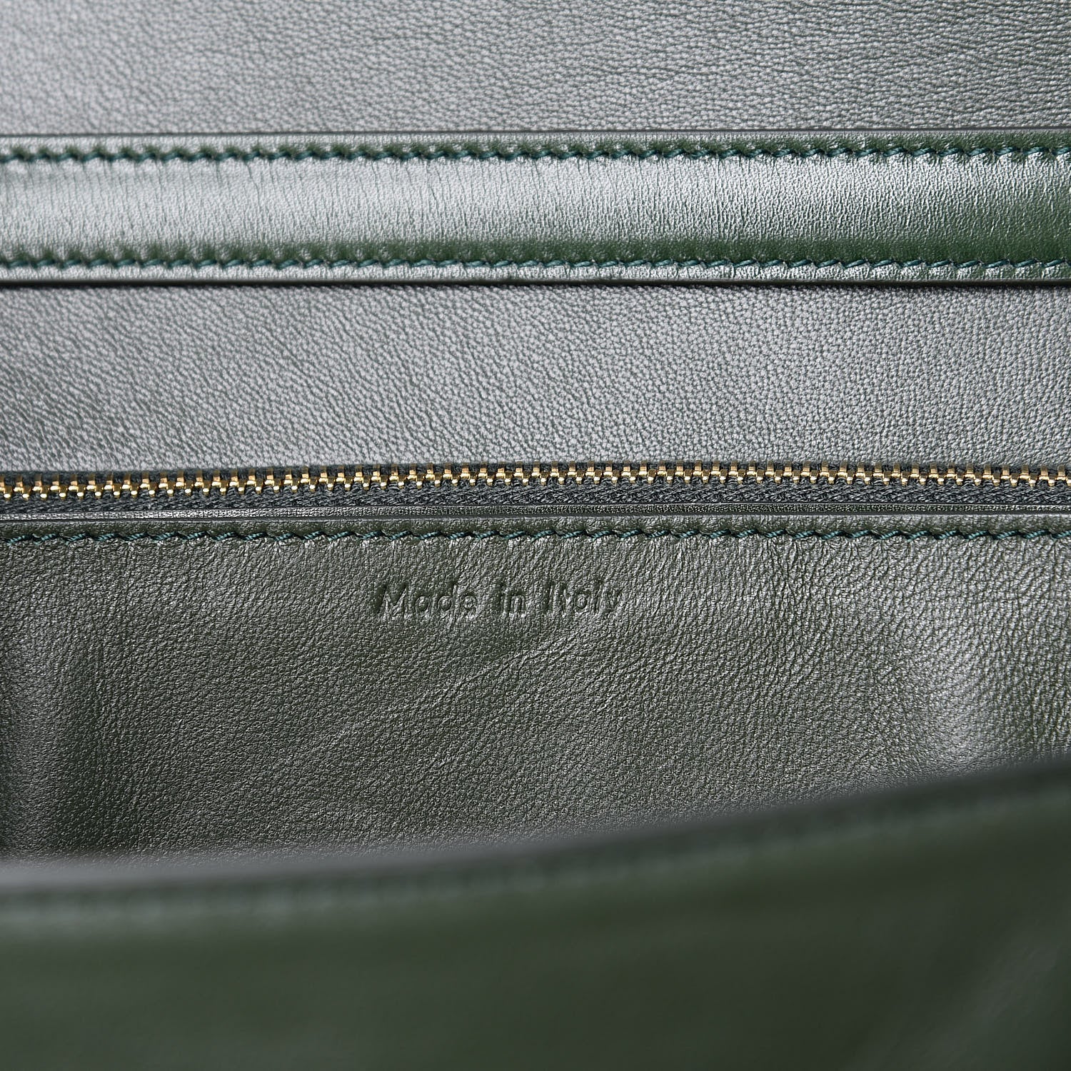 Celine Box Calfskin Medium Classic Box Flap Bag Dark Green 7 of 12