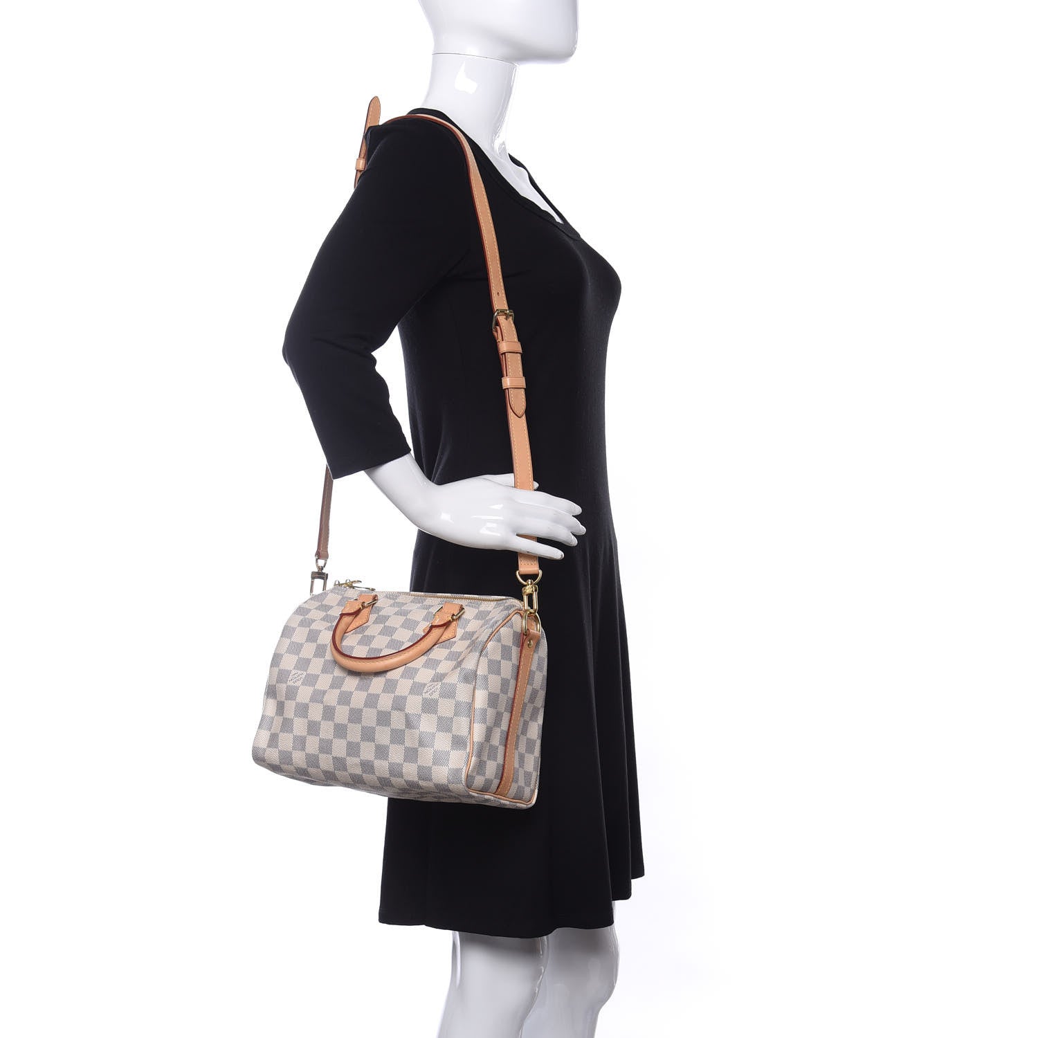 Louis Vuitton Damier Azur Speedy Bandouliere 25 2 of 11