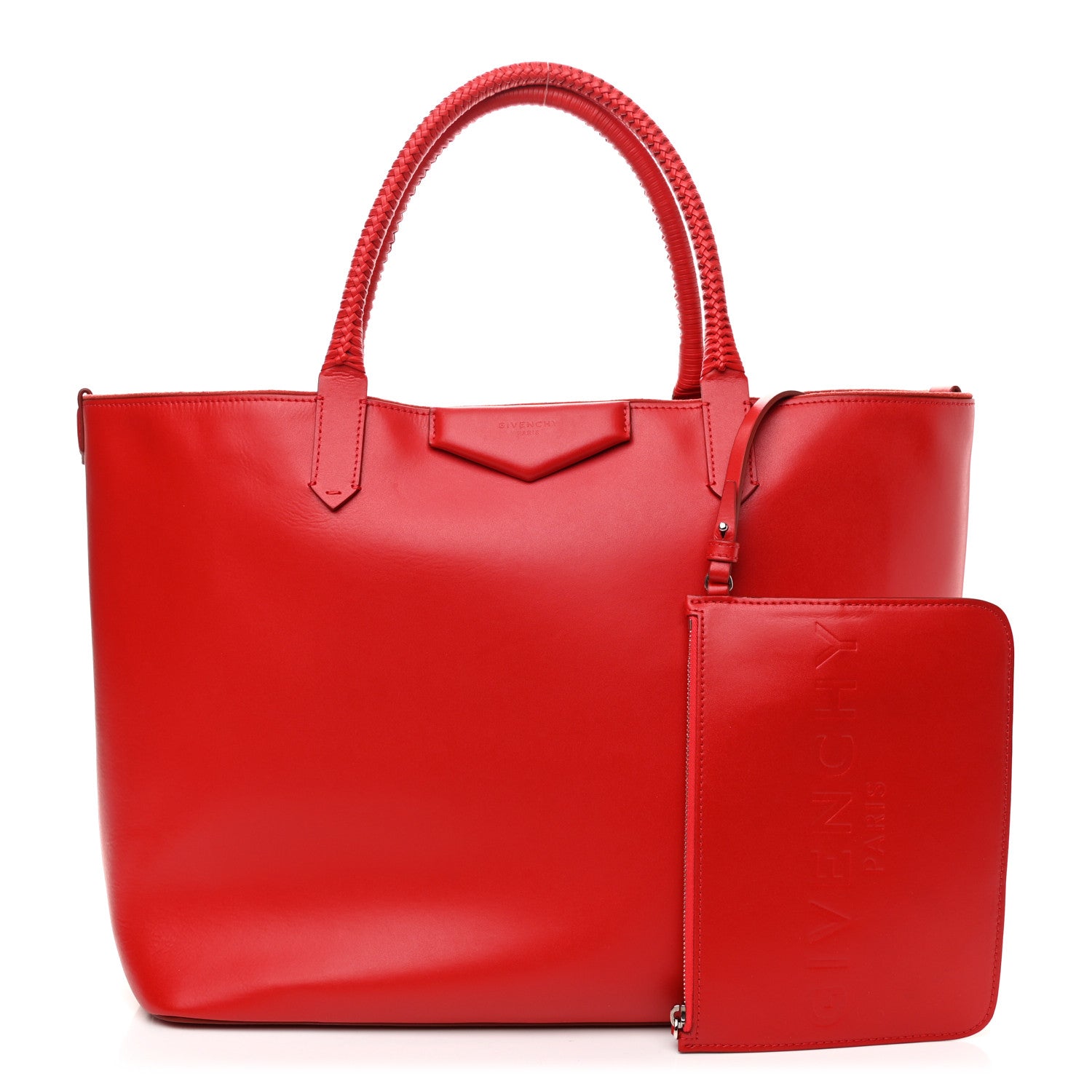Givenchy Calfskin Large Whipstitch Antigona Tote Red 1 of 11