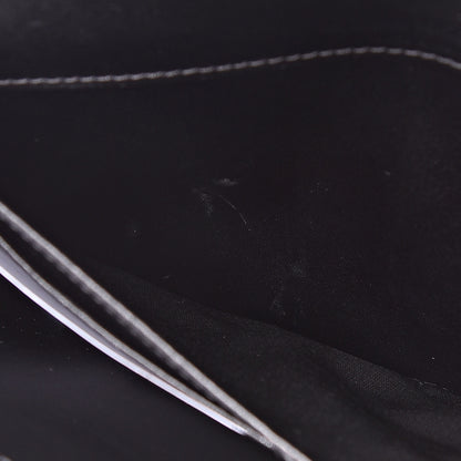 Alexander McQueen Calfskin Crystal Pin Envelope Wallet On Chain Blue 8 of 10