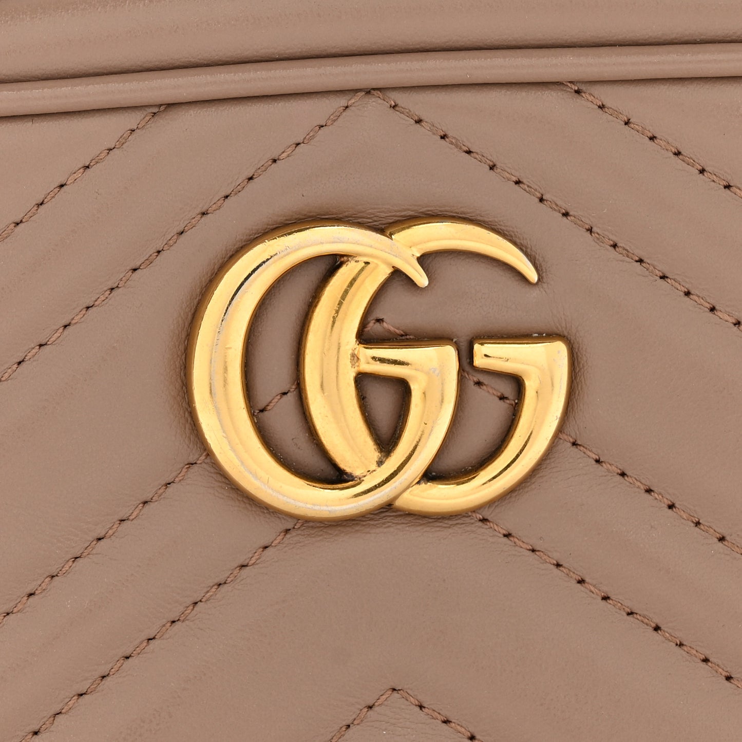Calfskin Matelasse Mini GG Marmont Chain Shoulder Bag Porcelain Rose