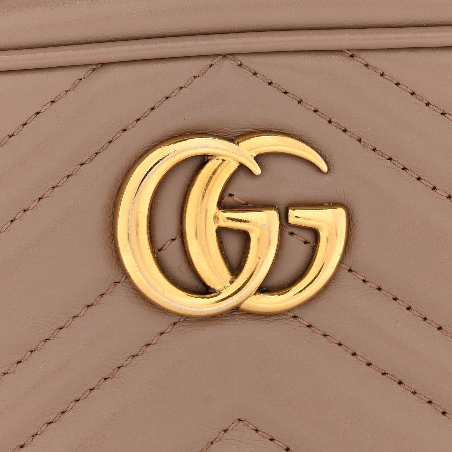 Gucci Calfskin Matelasse Mini GG Marmont Chain Shoulder Bag Porcelain Rose 11 of 14